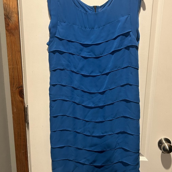 Bisou Bisou Dresses & Skirts - Bisou Bisou Vibrant Blue Layered Mini Dress